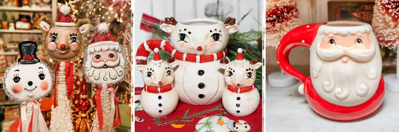 Johanna Parker Santa Cream & Sugar set newest