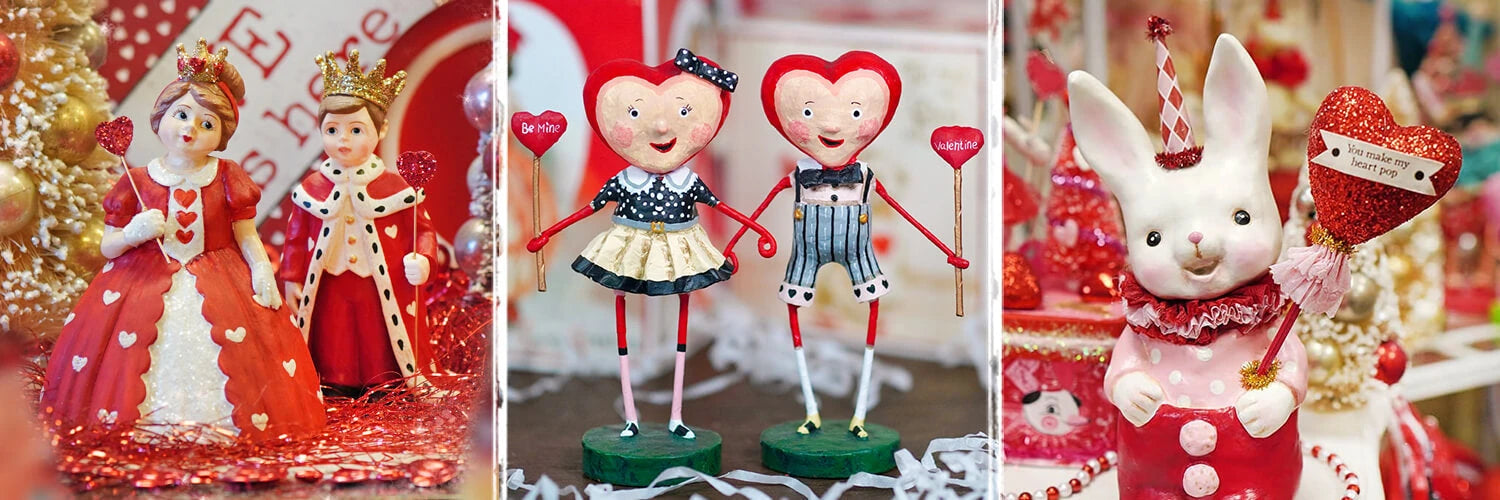 Newest Bethany Lowe Valentine Kiss Set of 2!