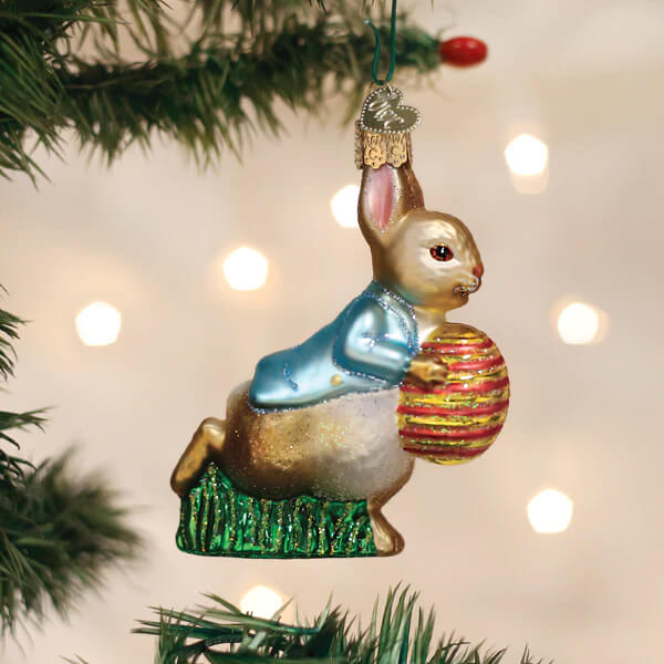 Peter Rabbit With Easter Egg Ornament