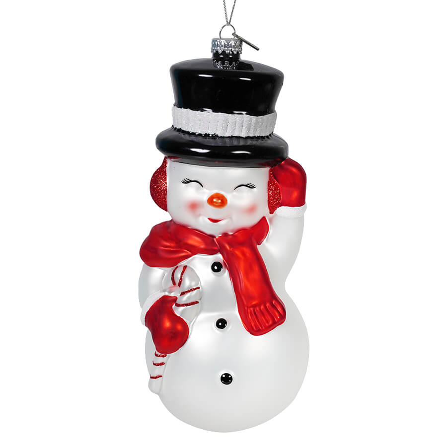 Classic Snowman Blow Mold Ornament