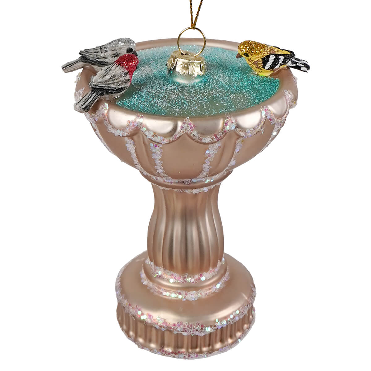 Bird Bath Glass Ornament by Cody Foster – Traditions