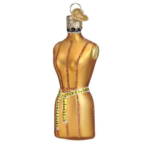 Old World Christmas 32417 Glass Blown Dress Form Ornament Old World Christmas 32417 Glass Blown Dress Form Ornament