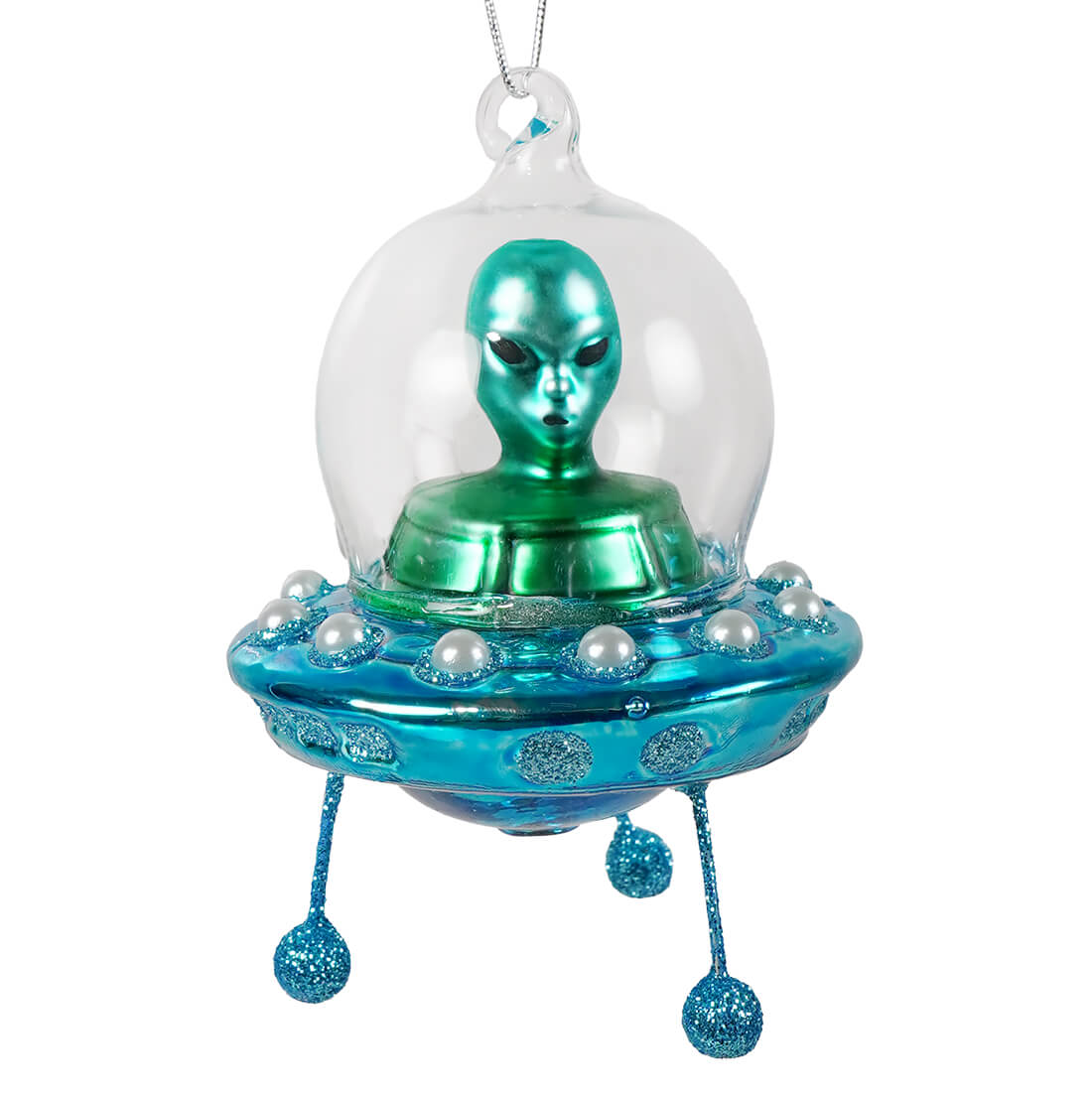 Flying UFO Glass Ornament by Cody Foster – Traditions