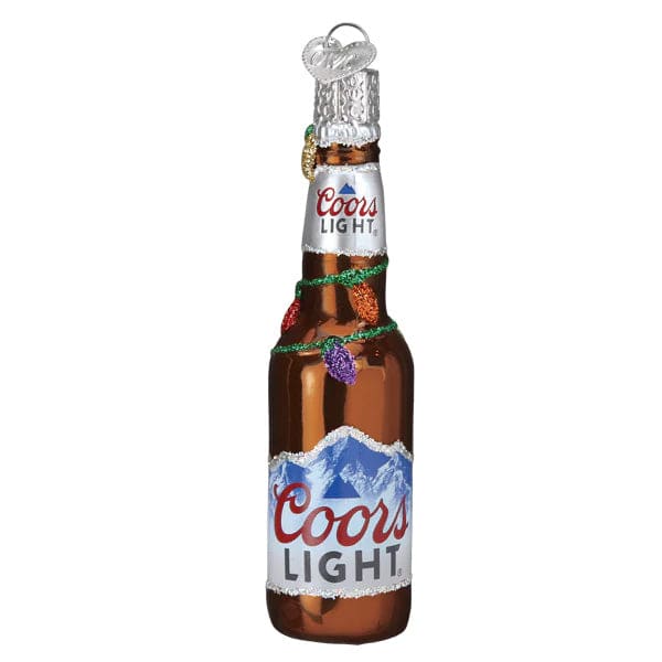Holiday Coors Light Bottle Ornament by Old World Christmas