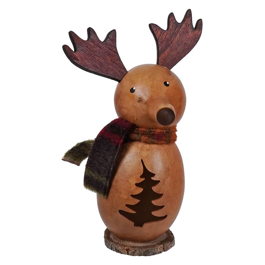 Lil Miles Reindeer Gourd by Meadowbrooke Gourds – Traditions