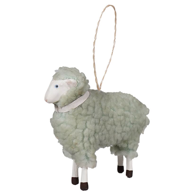 Bethany Lowe Blue Wooly Sheep Ornament Bethany Lowe Blue Wooly Sheep Ornament
