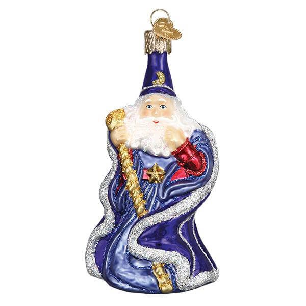 Wizard With Golden Staff Ornament