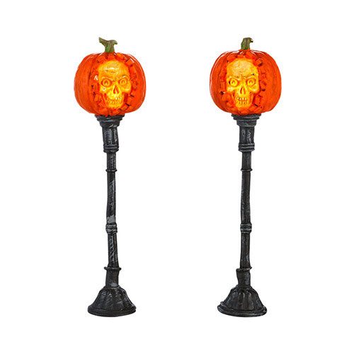 Evil Pumpkin Lamp Posts