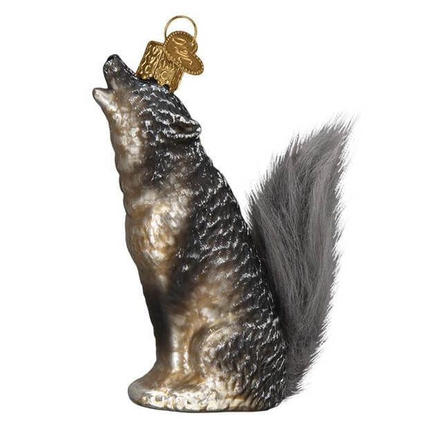 Vintage Howling Wolf Ornament