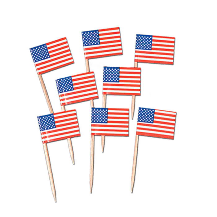U.S. Flag Picks Set/8