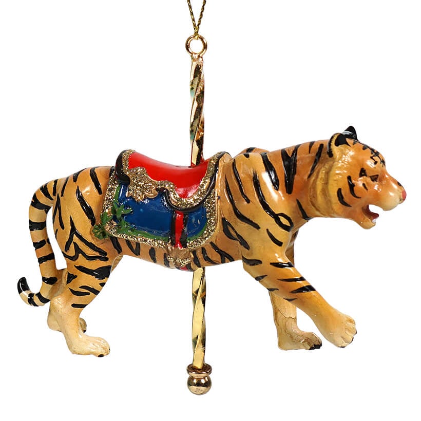 Tiger Carousel Ornament