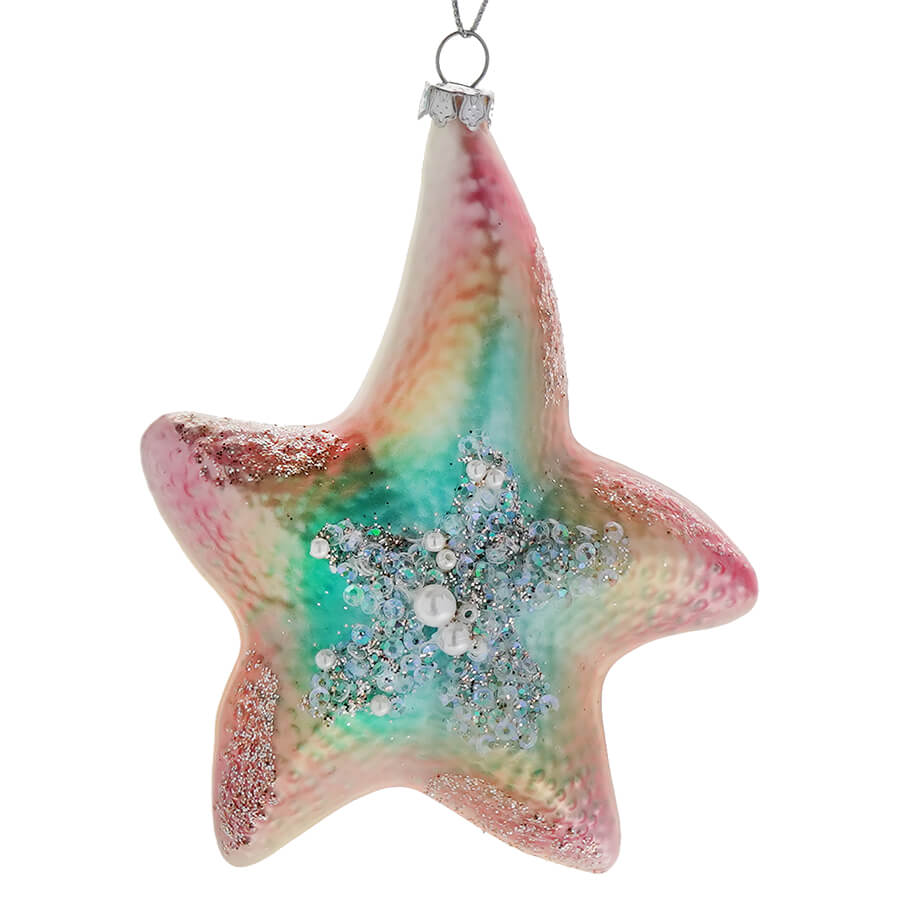 Rainbow Starfish Ornament