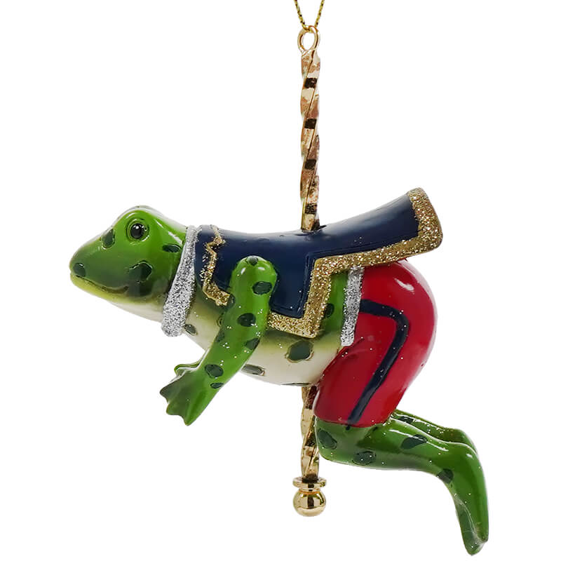 Carousel Frog Ornament