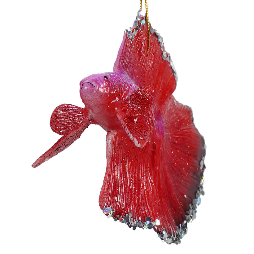 Red Beta Fish Ornament