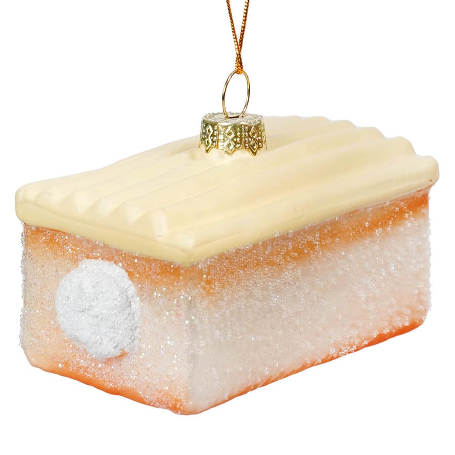 Vanilla Iced Snack Cake Ornament