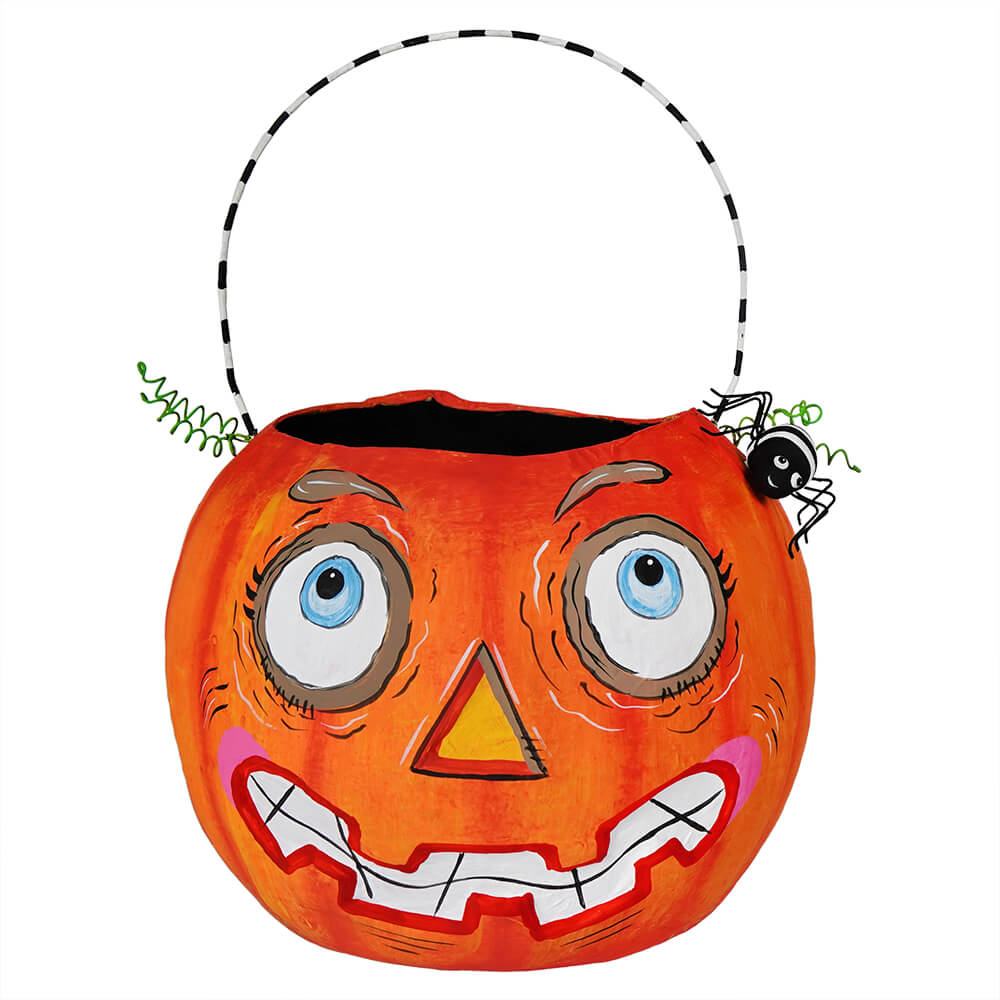 Mister Pumpkin Man Halloween Bucket