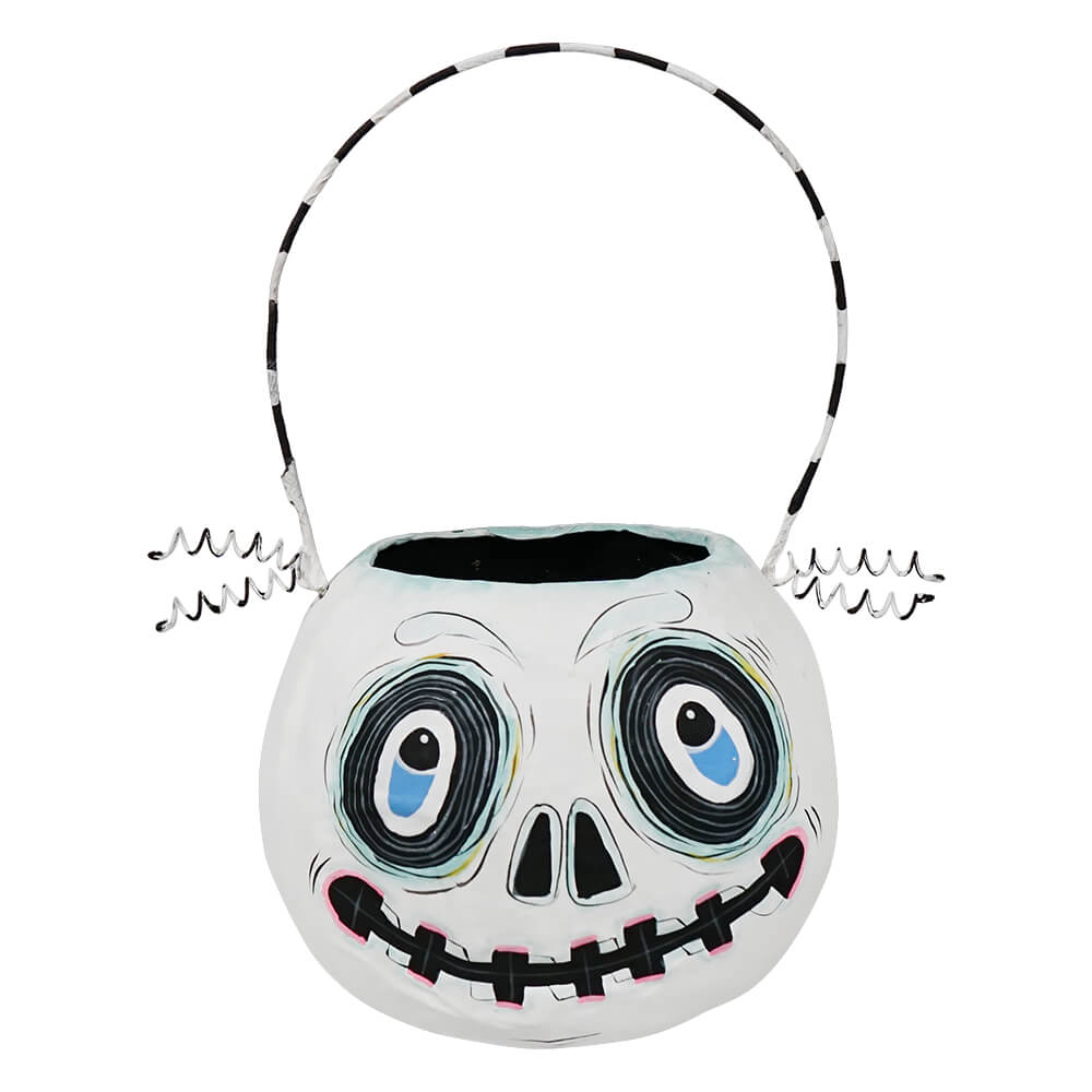 Skeleton Face Halloween Mini Bucket