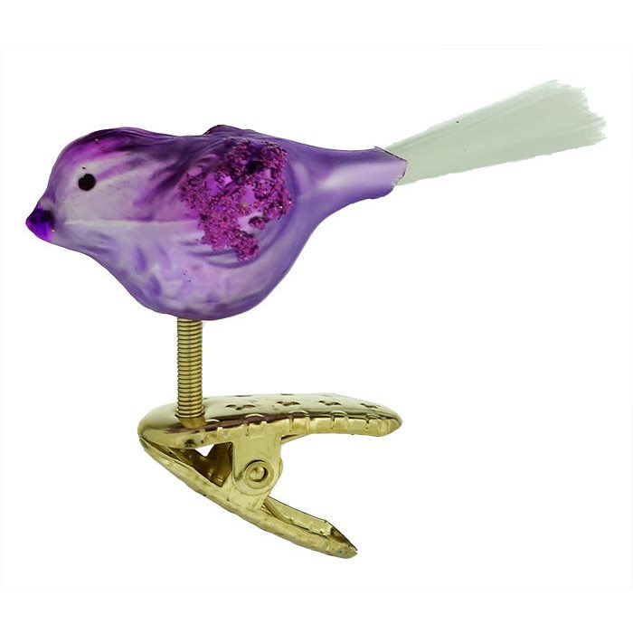 Lavender Mini Bird Ornament