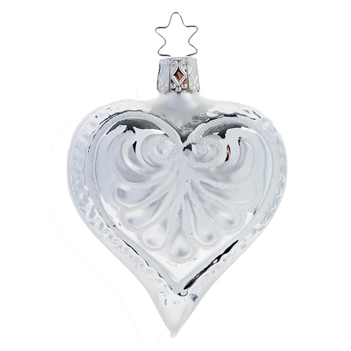 Silver Love Forever Heart Ornament