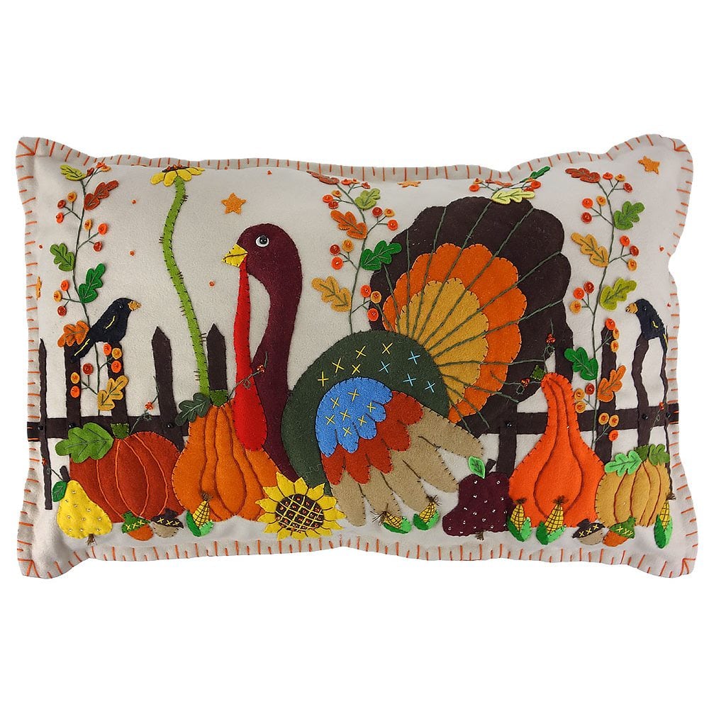 Turkey & Fall Harvest Pillow