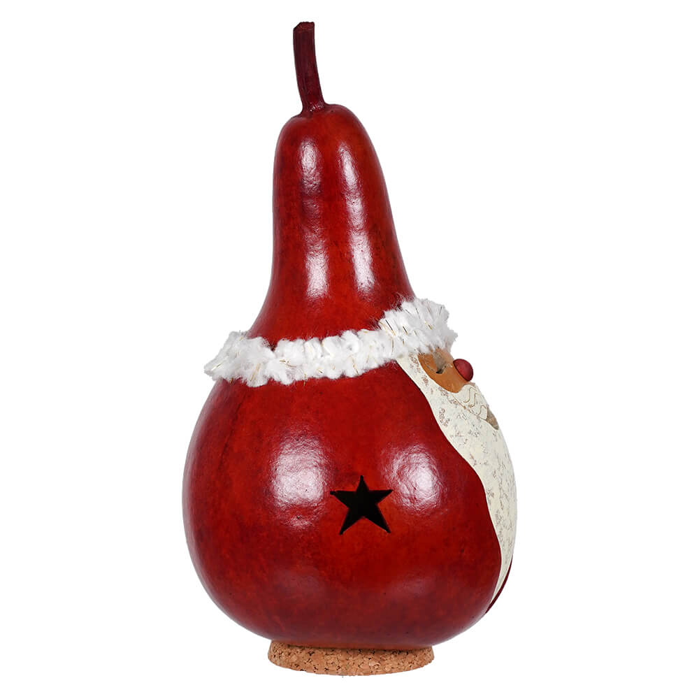 Red Star Santa Miniature Gourd