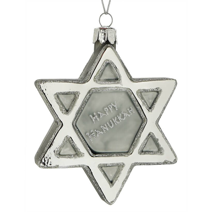 Happy Hanukkah Star of David Ornament