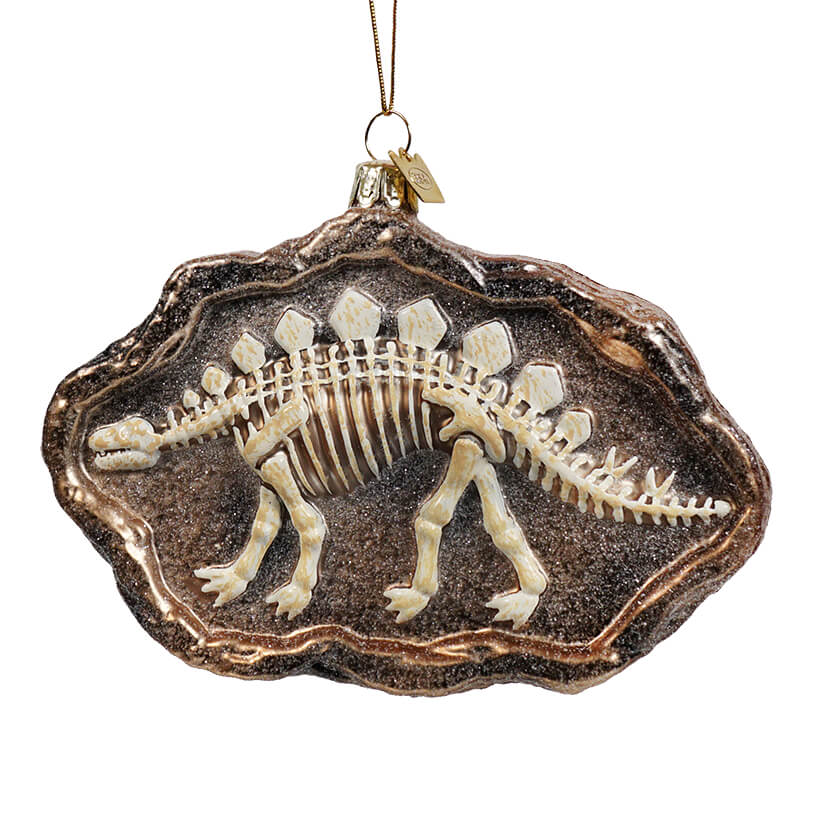 Stegosaurus Dinosaur Fossil Ornament