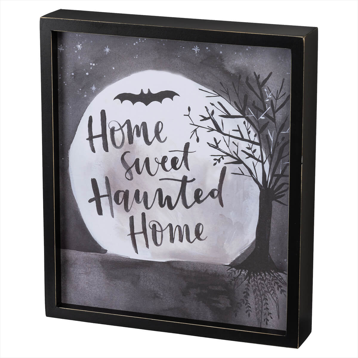 Home Sweet Haunted Home Box Sign