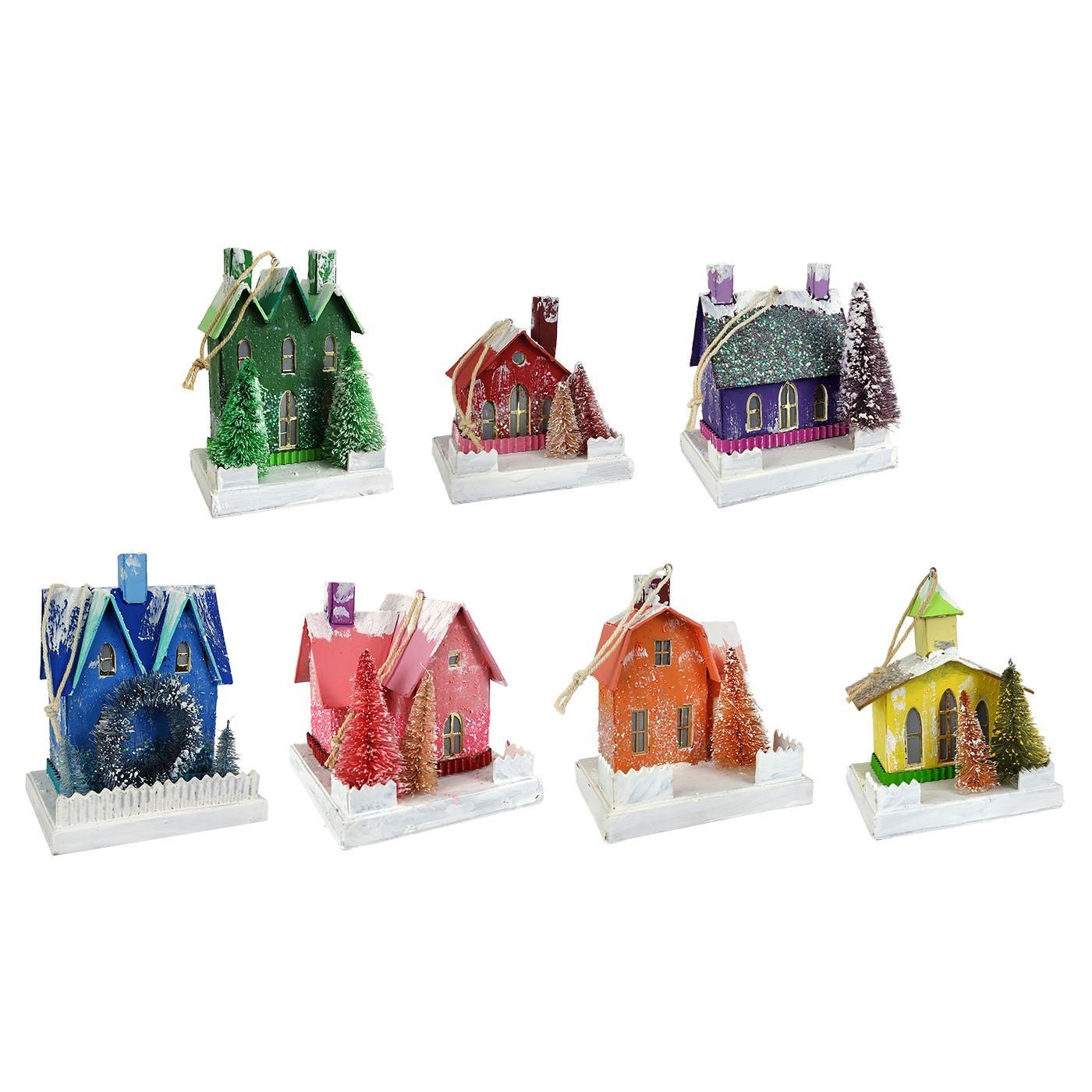 Rainbow Spectrum Mini Houses Set/7