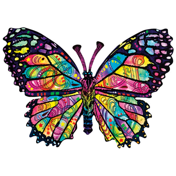 Stained Glass Butterfly Puzzle