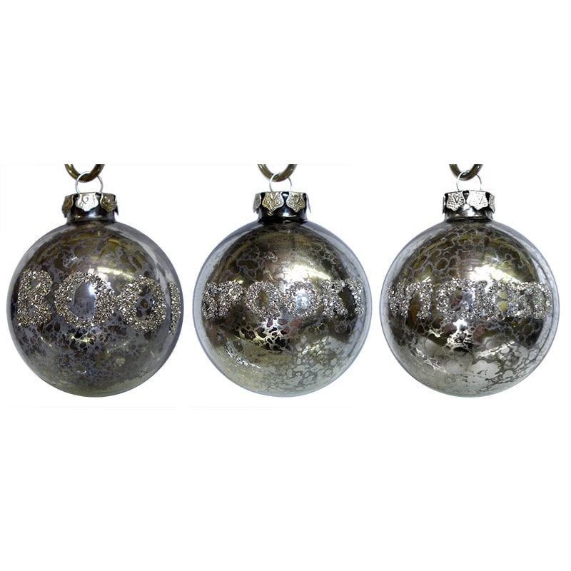 Boo, Spooky & Wicked Ornaments Set/3