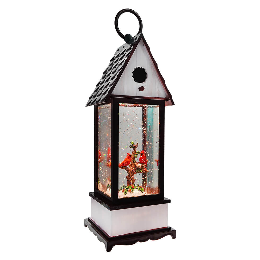 Cardinal Lighted Water Birdhouse