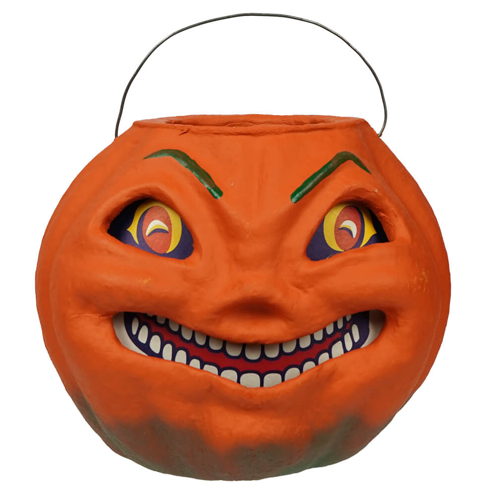 Original Smirking Orange Pumpkin Bucket