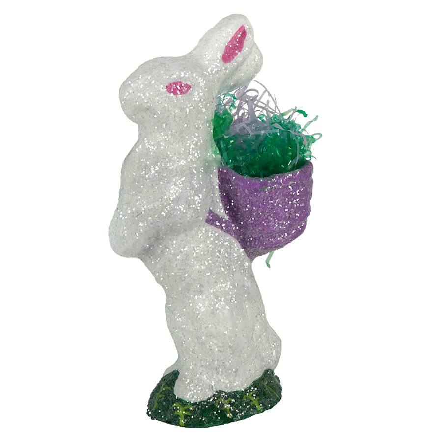 White Bunny With Green Base