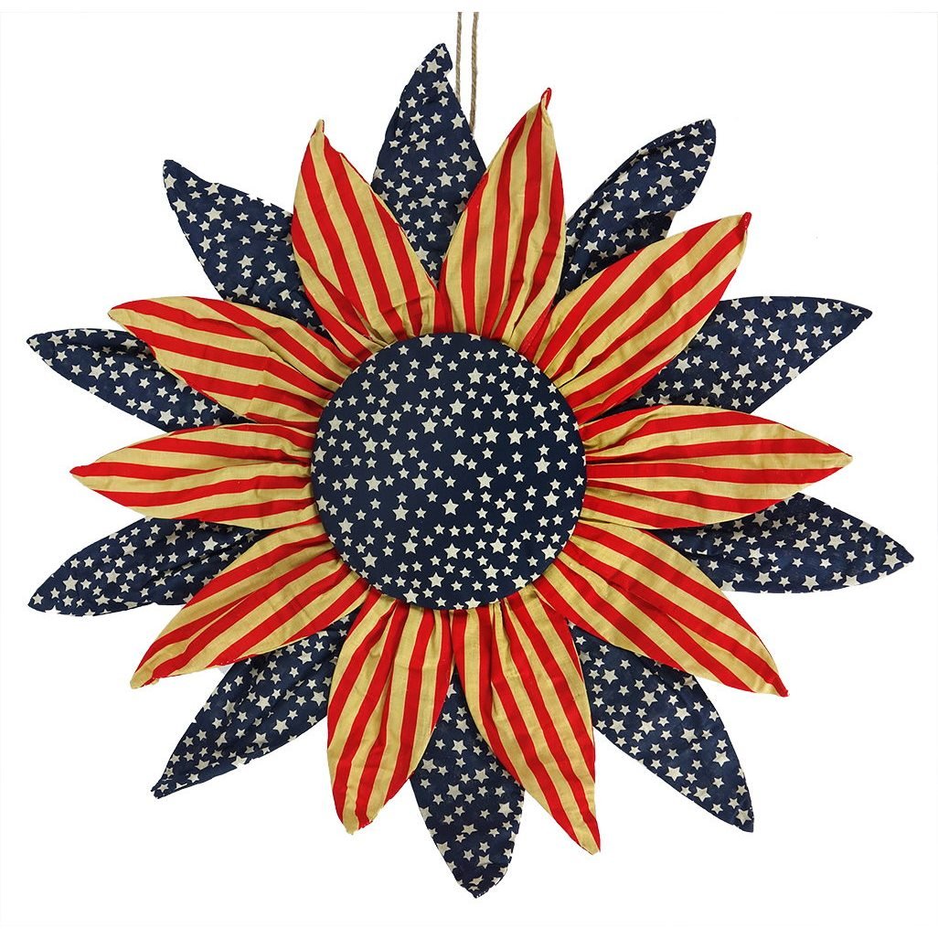 Americana Stars n' Stripes Sunflower Hanger