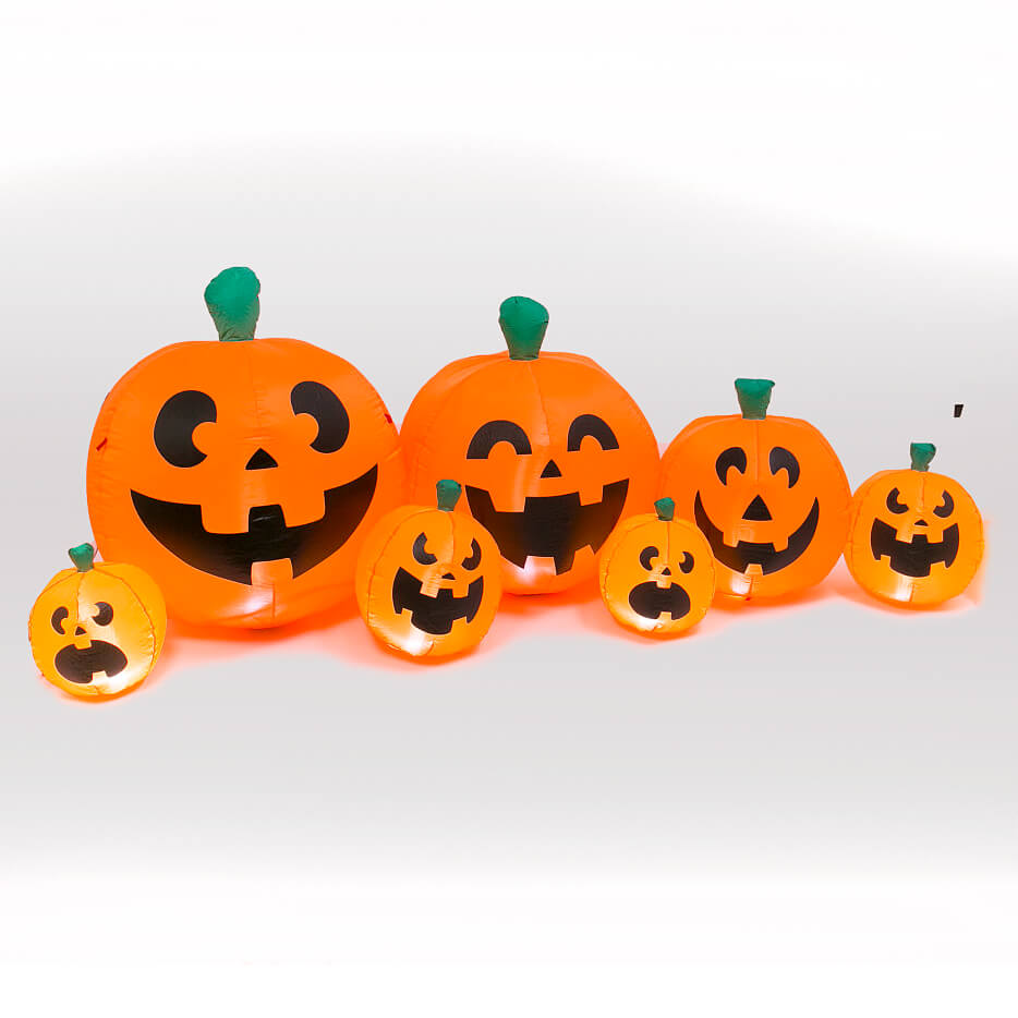 Lighted Inflatable Pumpkin Patch