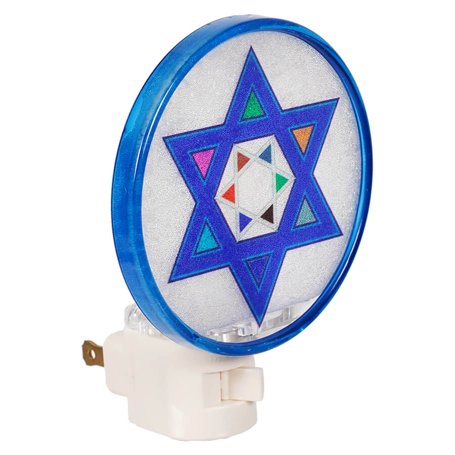 Star Of David Hanukkah Night Light