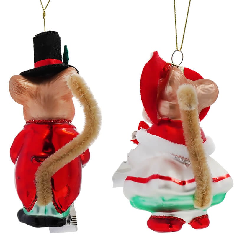 Mice Holding Music Sheets Ornaments Set/2