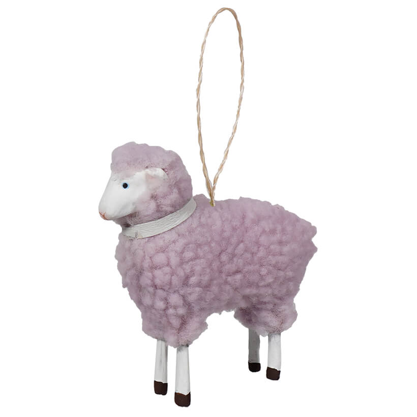 Pastel Lavender Sheep Ornament