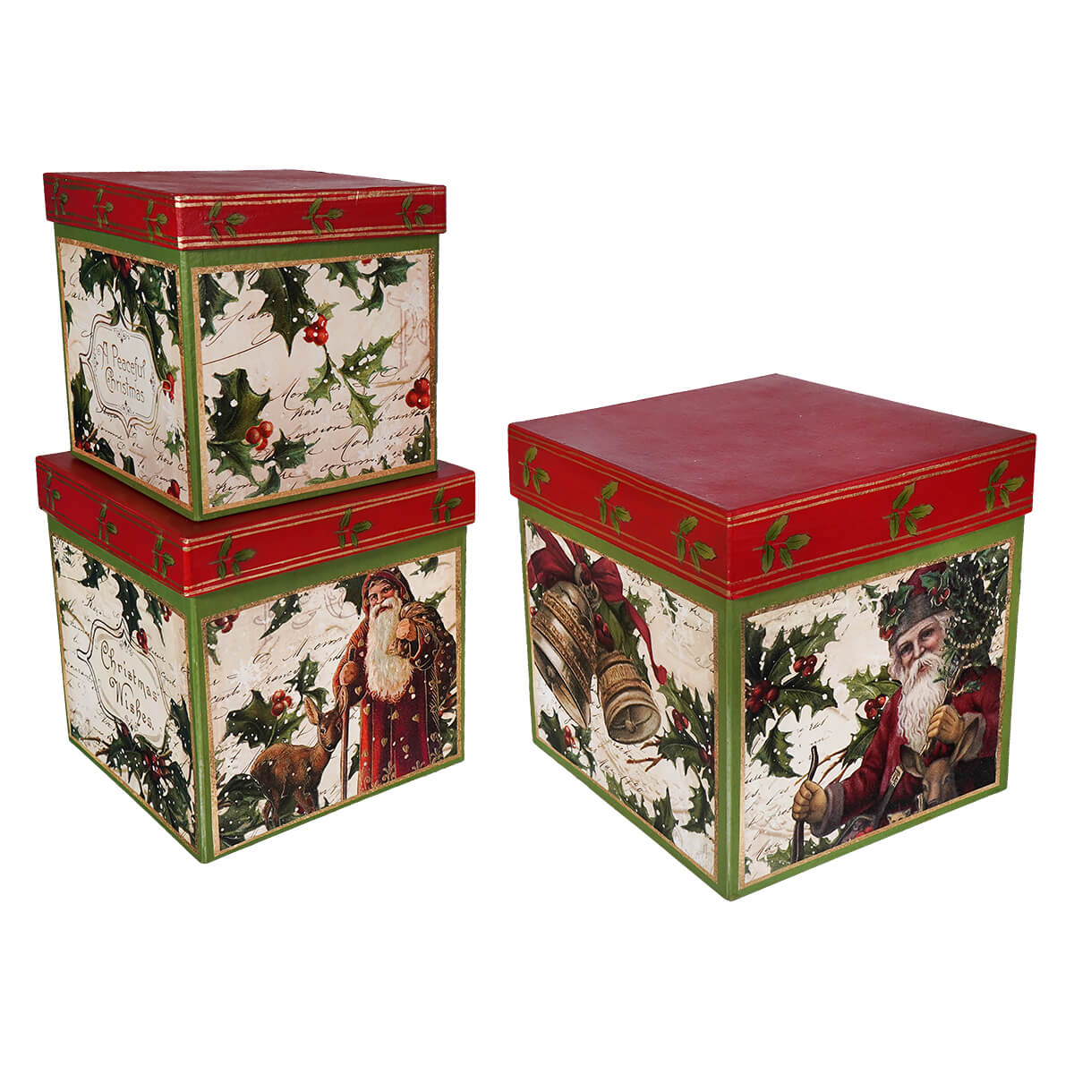 Holly Boxes Set/3