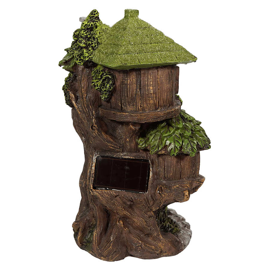 Mossy Solar Lighted Fairy Home