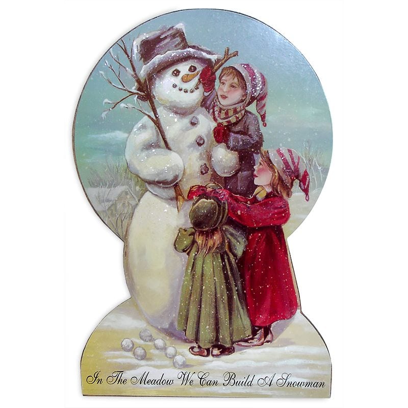 Snowman with Kids Easel Board