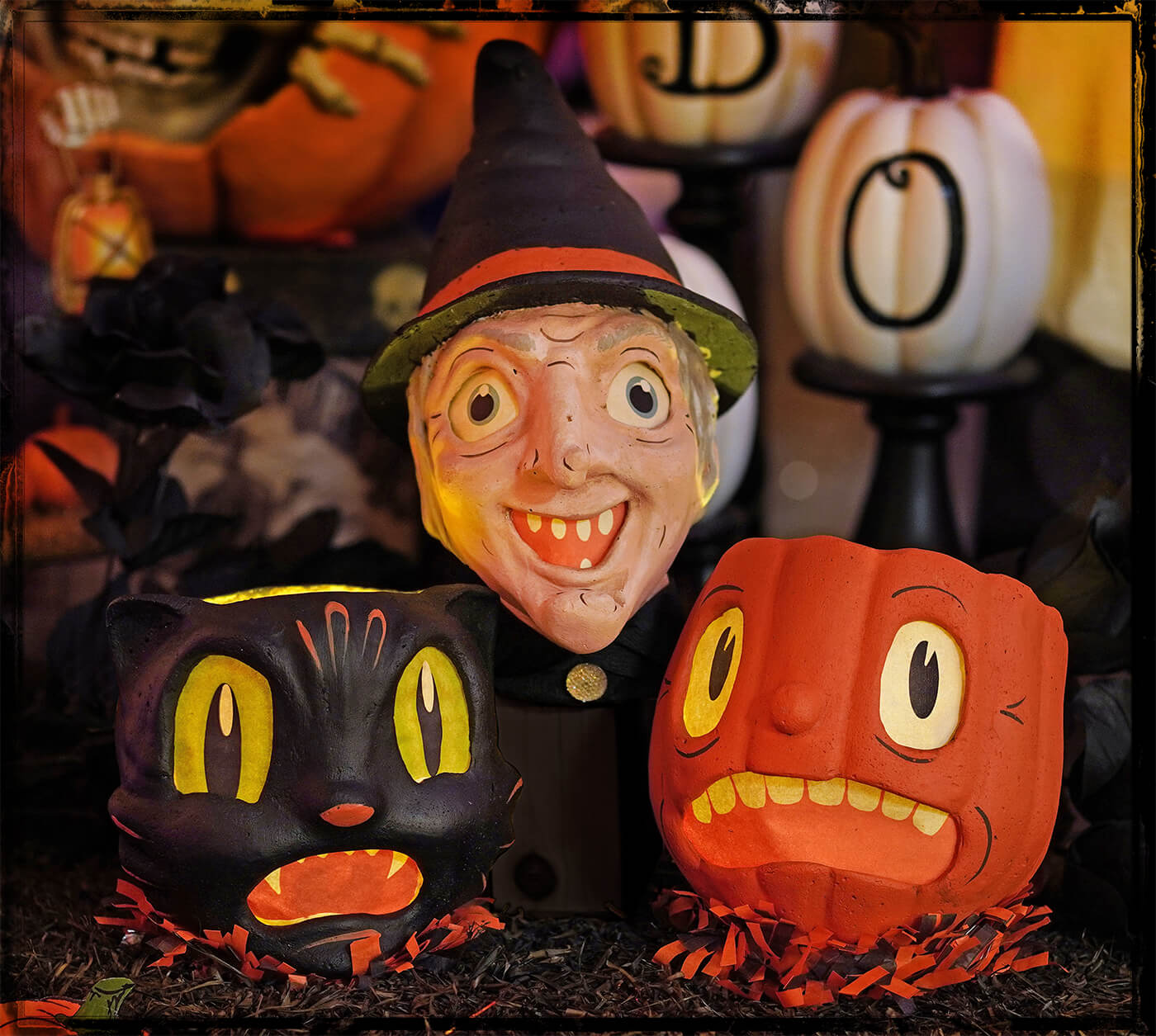 Vandolls Folkart American Made Halloween Lanterns