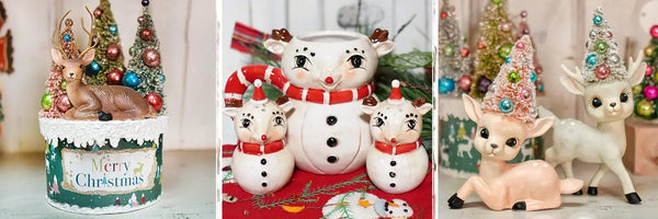 Christmas Reindeer Figures, Ornaments & Decor