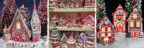 Gingerbread Village Houses, Decor, & Figures