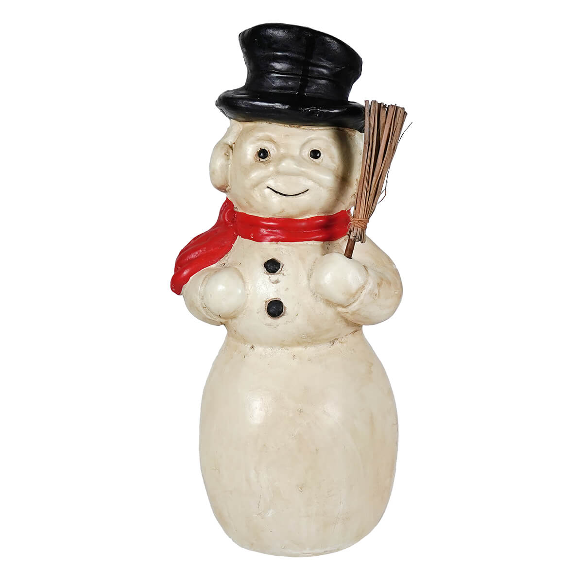 12.5 inch ceramic kentucky snowman figurine with broom by ragon house design christmas snowman figures and decor