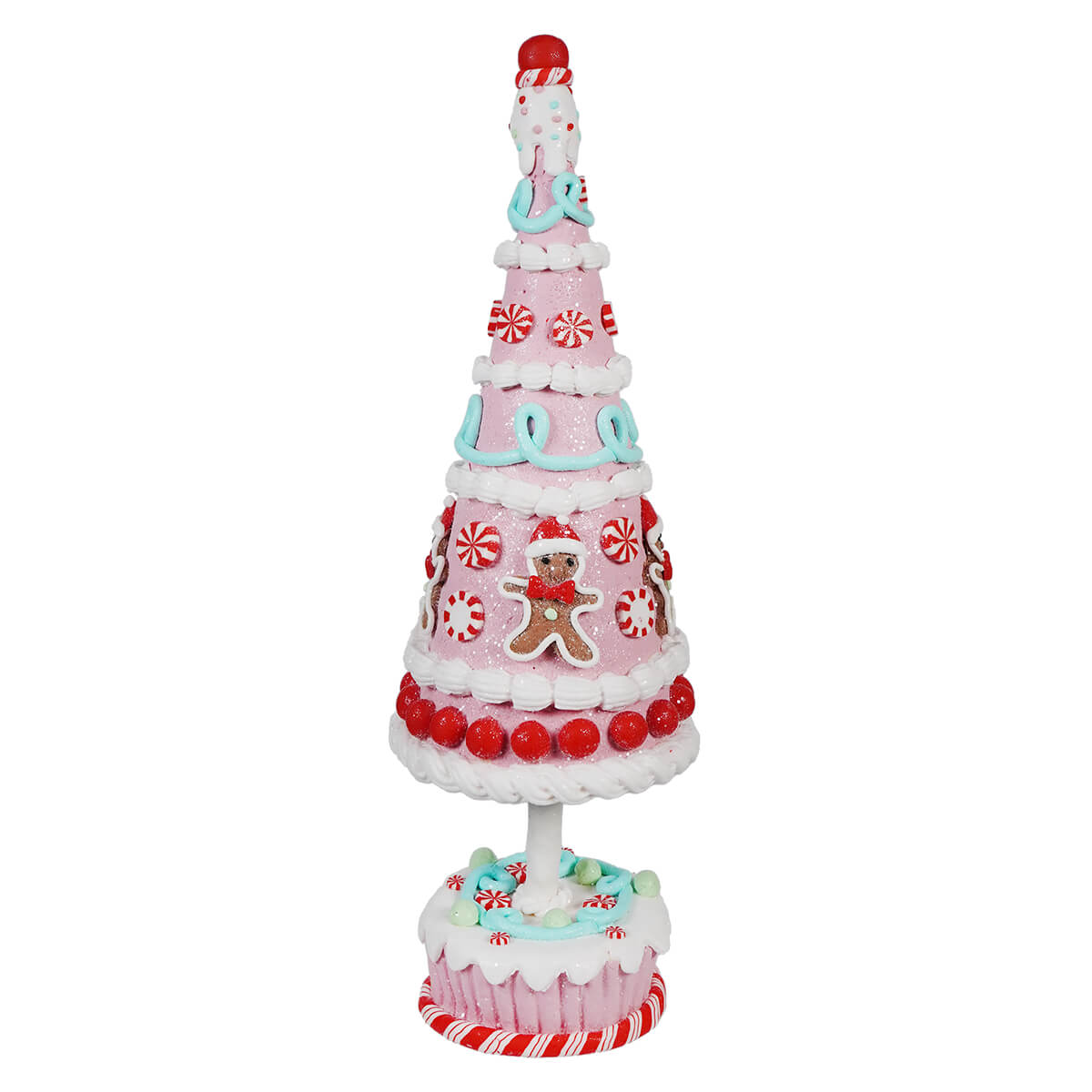 15.75’’ Claydough Gingerbread Candy Tree - Christmas