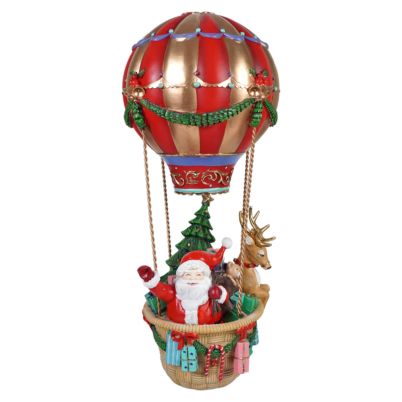 17’’ Santa & Friends Christmas Hot Air Balloon - Christmas