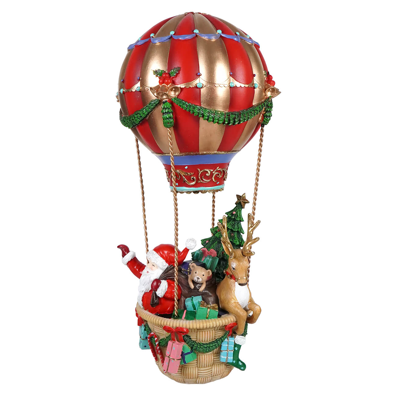 17’’ Santa & Friends Christmas Hot Air Balloon - Christmas