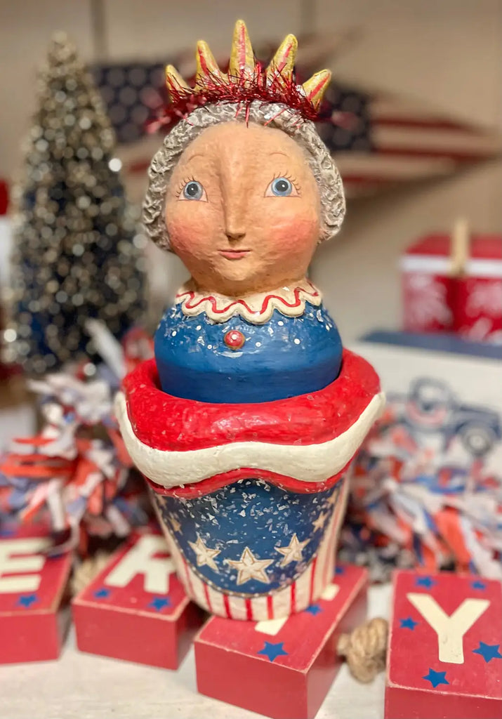Johanna Parker's Lady Liberty container